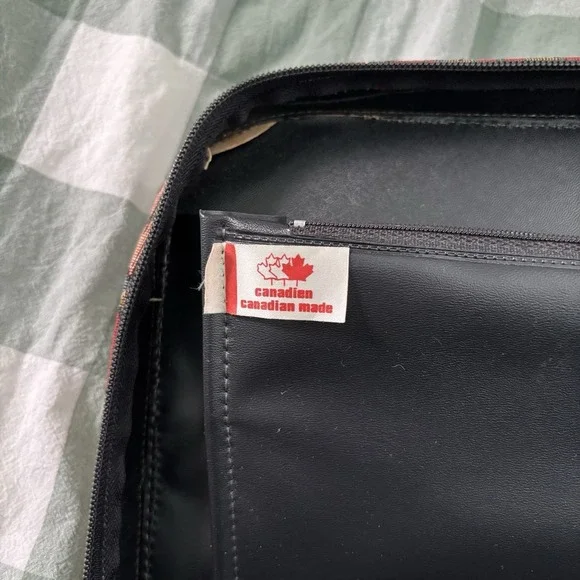 Vintage 80s 90s Y2K Needlepoint Tapestry Purse Handbag Structured Travel Case - Picture 9 of 15